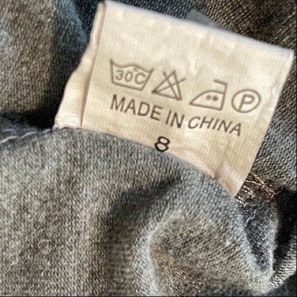 Nap Queen Gray Short Sleeved Tee Size 8 - Picture 3 of 4